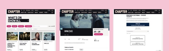 Pages of the Chapter website