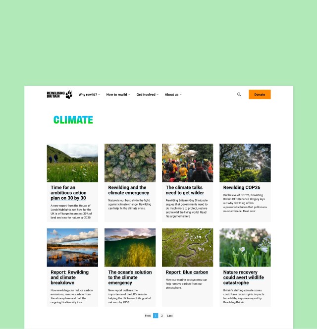 A topic page on the Rewilding Britain website