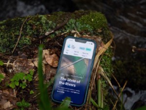 Shot in the environment, a mobile-optimised website for The Rivers Trust website