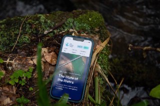 Shot in the environment, a mobile-optimised website for The Rivers Trust website
